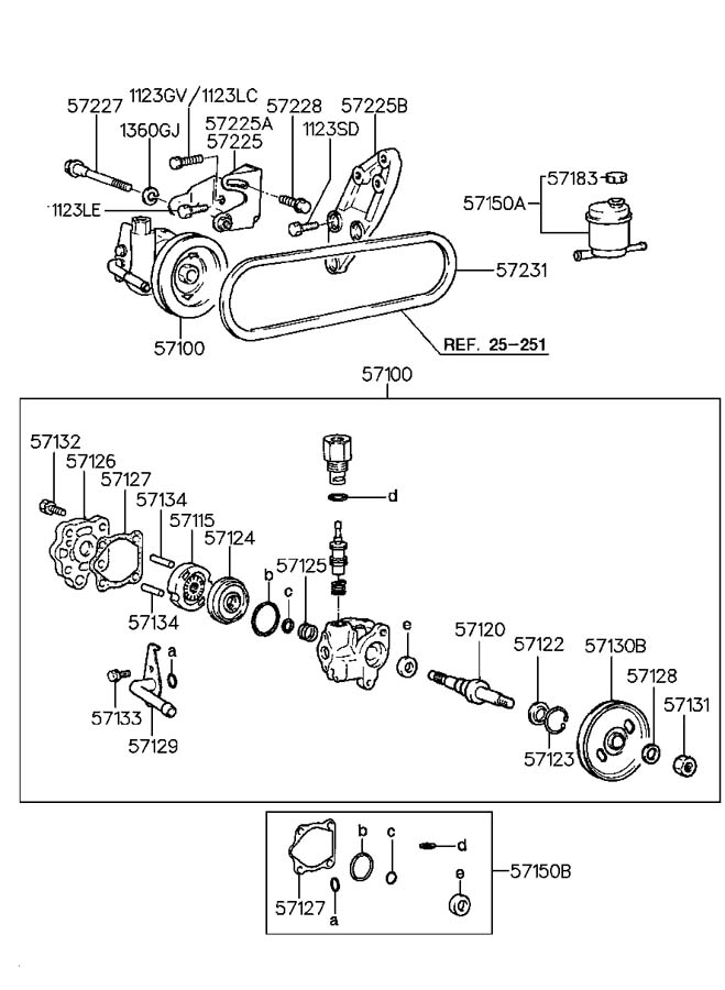 Насос ГУР 1.5SOHC  =57110-22002
