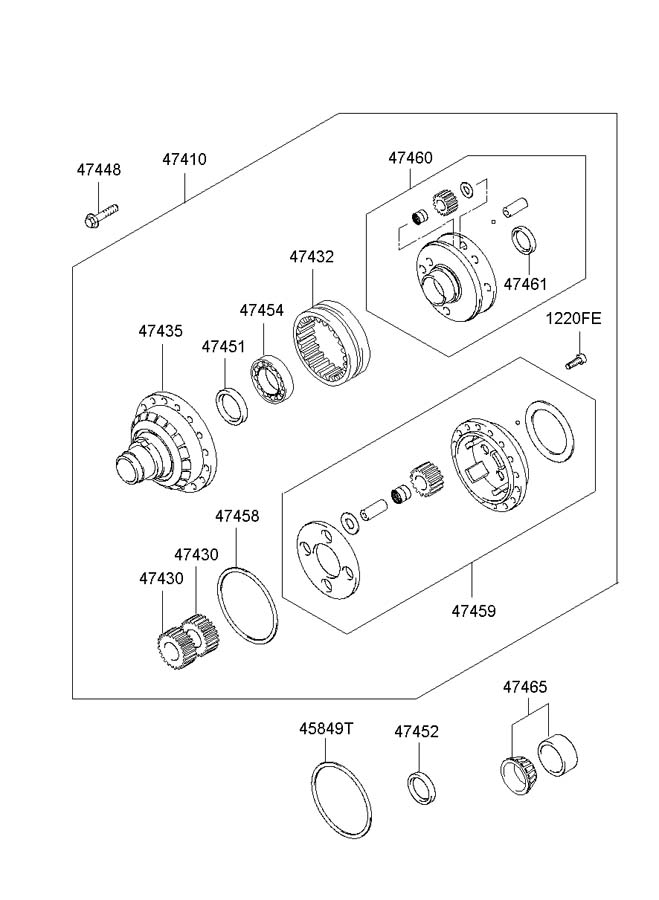 Сальник КПП зад/редуктора перед 4WD (54/73/8)